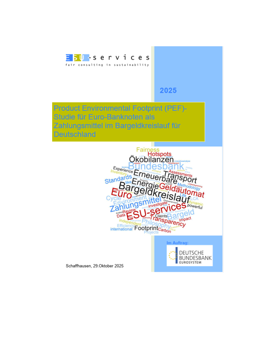 Studie bestätigt geringen Umweltfußabdruck von Bargeld